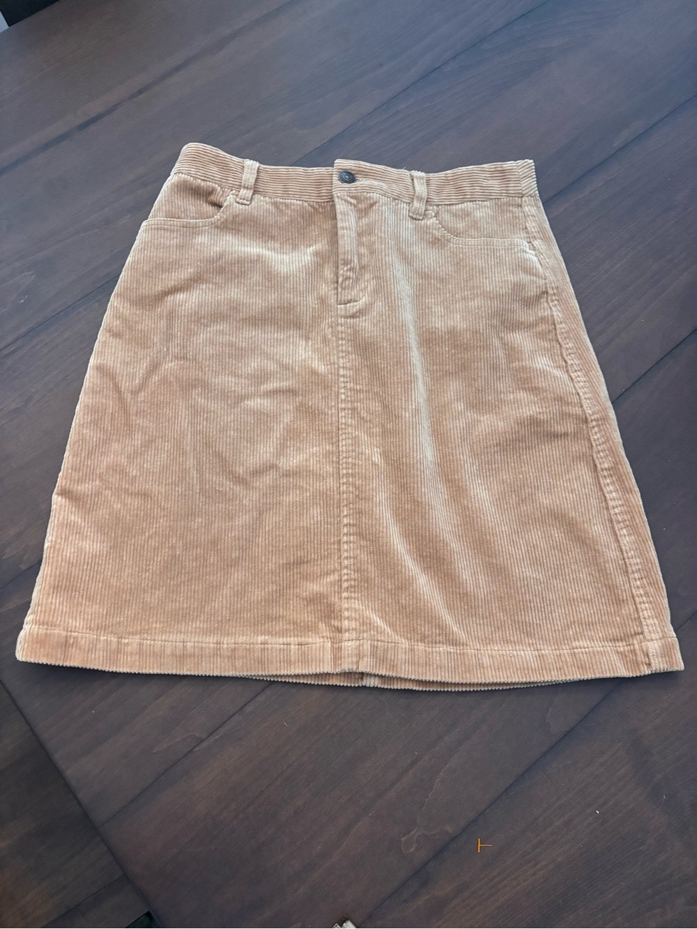 Brooks Brothers Tan Corduroy Pencil Skirt